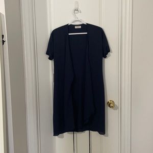 Wilfred Wallace navy blue tie dress. NEVER WORN - perfect condition!